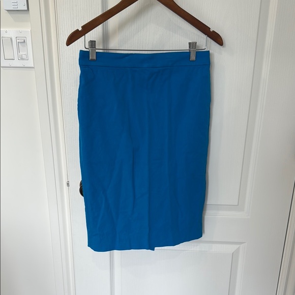 J. Crew Blue Pencil Skirt Knee-Length Work - Picture 1 of 10